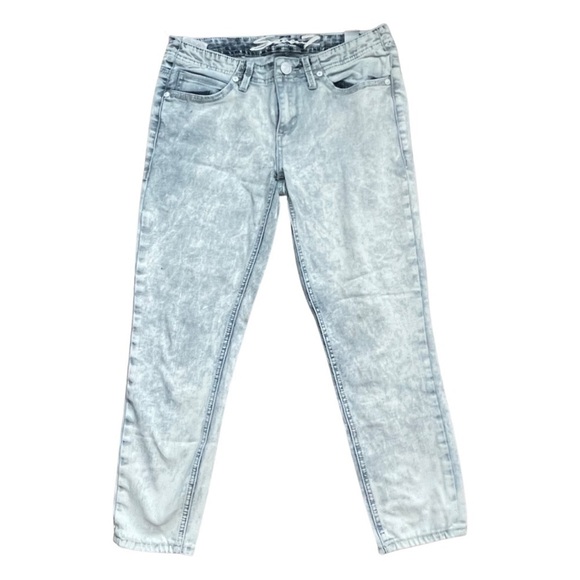 Seven7 5-Pocket Acid Washed Ankle Cropped Jeans Leggings Women’s Size 29. - Picture 1 of 9